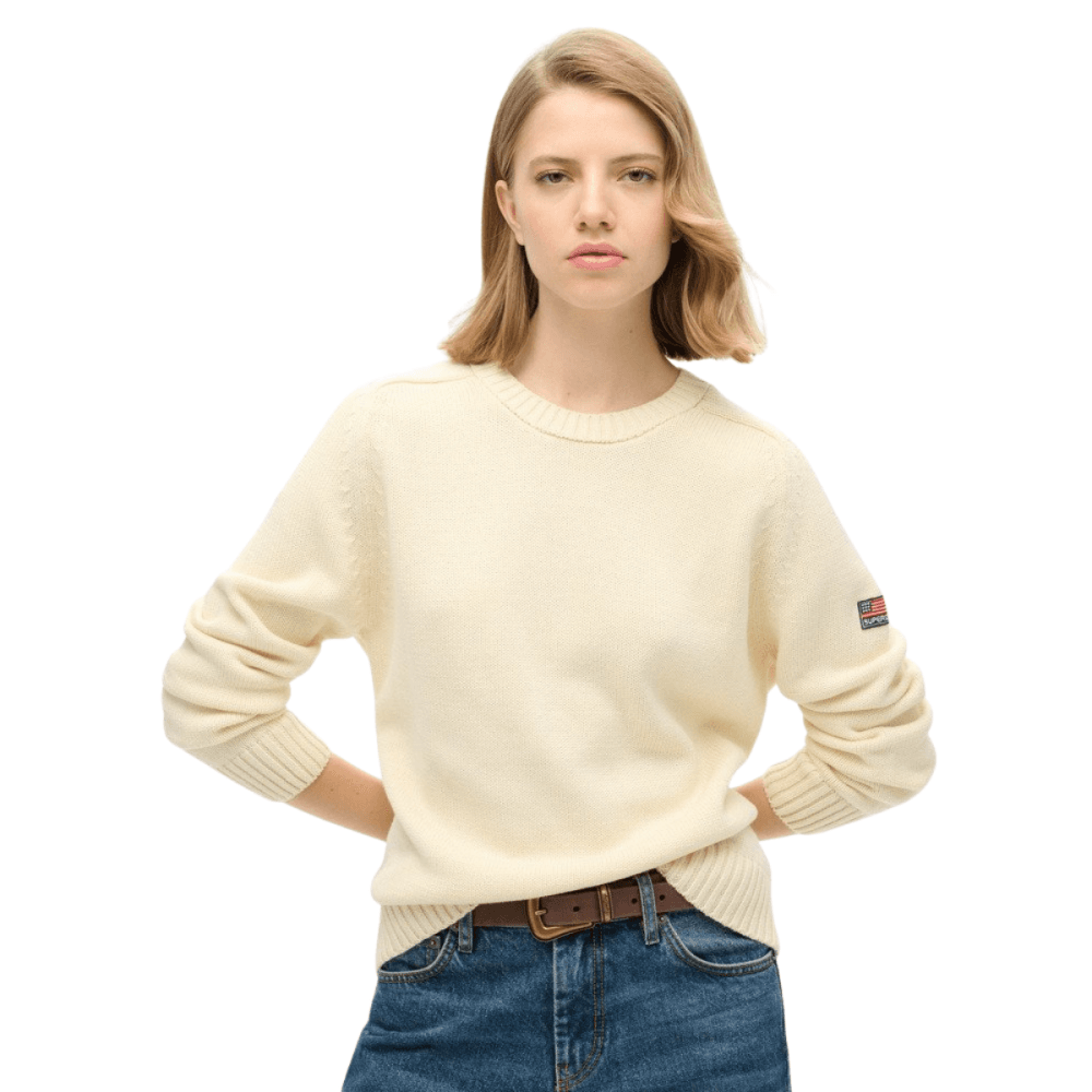 Superdry Slouchy Knitted Crew Jumper