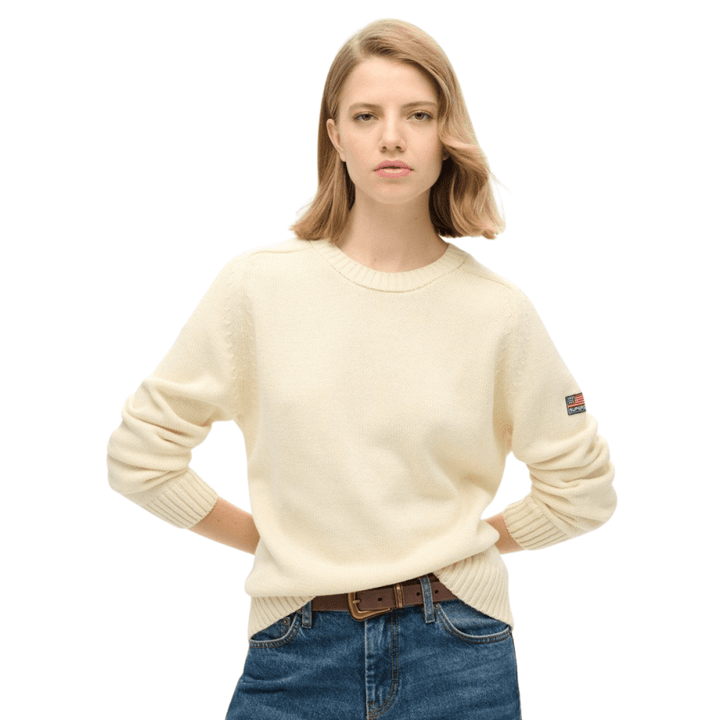 Superdry Slouchy Knitted Crew Jumper