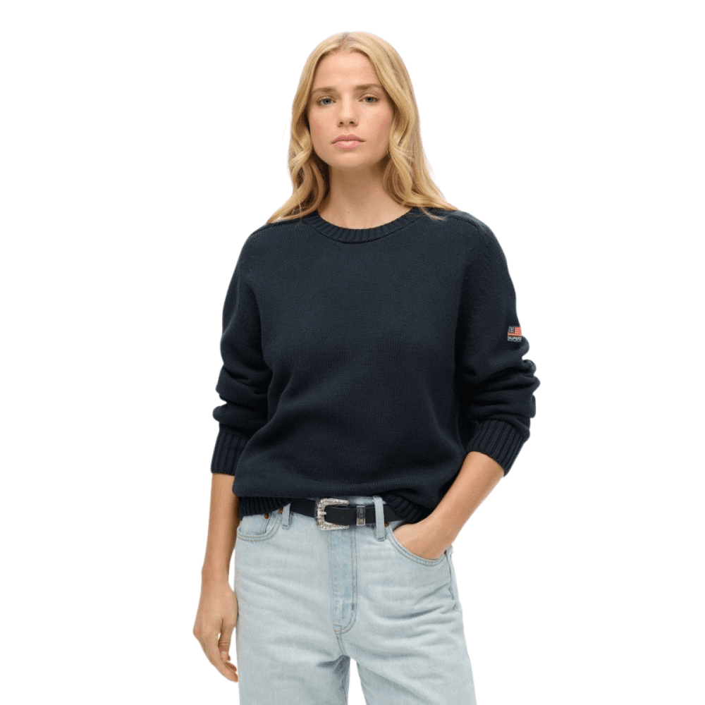 Superdry Slouchy Knitted Crew Jumper