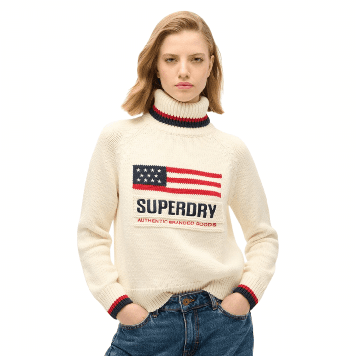 Superdry Americana Roll Neck Knit Jumper