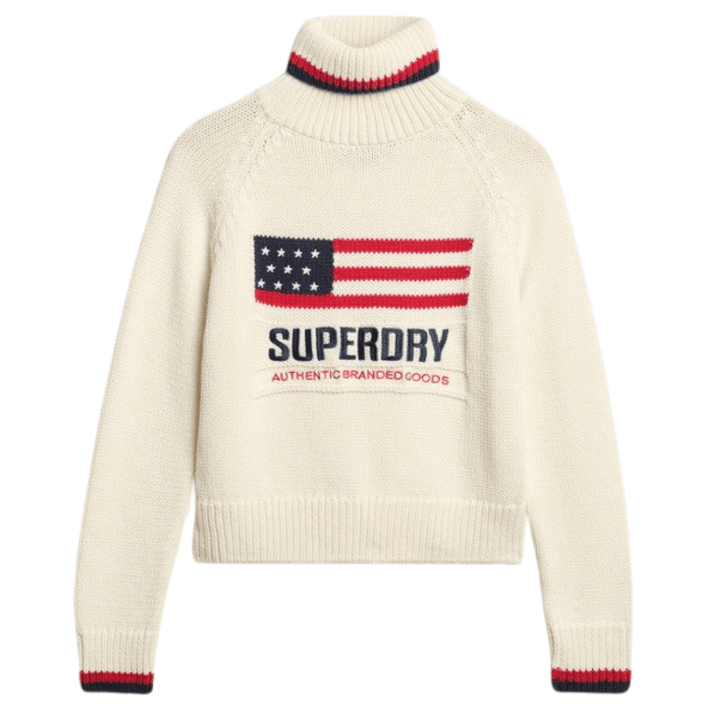 Superdry Americana Roll Neck Knit Jumper