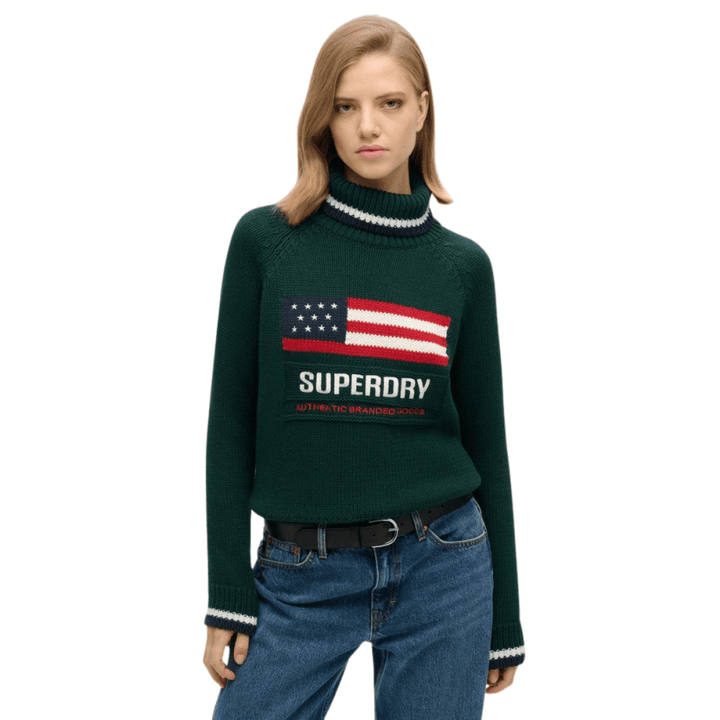 Superdry Americana Roll Neck Knit Jumper