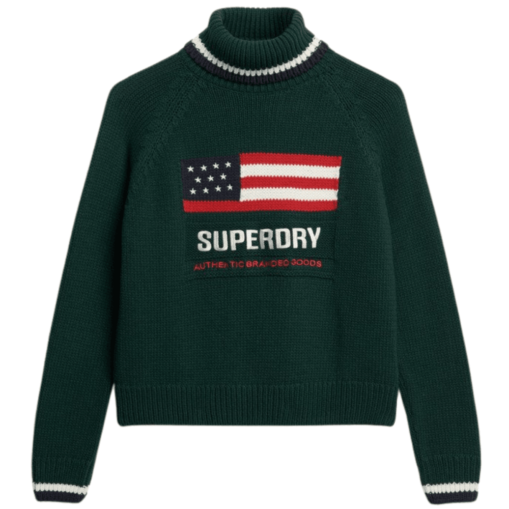 Superdry Americana Roll Neck Knit Jumper