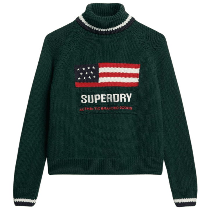 Superdry Americana Roll Neck Knit Jumper
