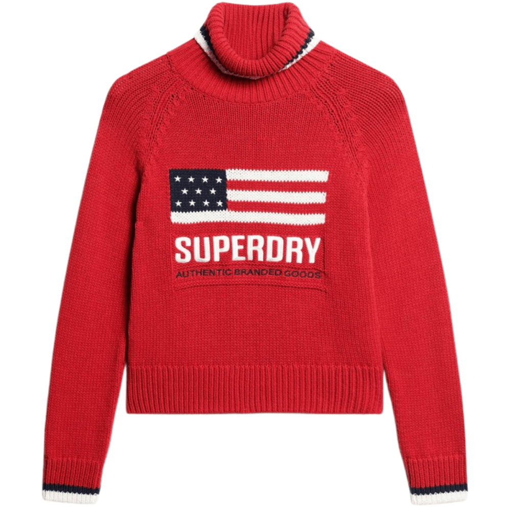 Superdry Americana Roll Neck Knit Jumper