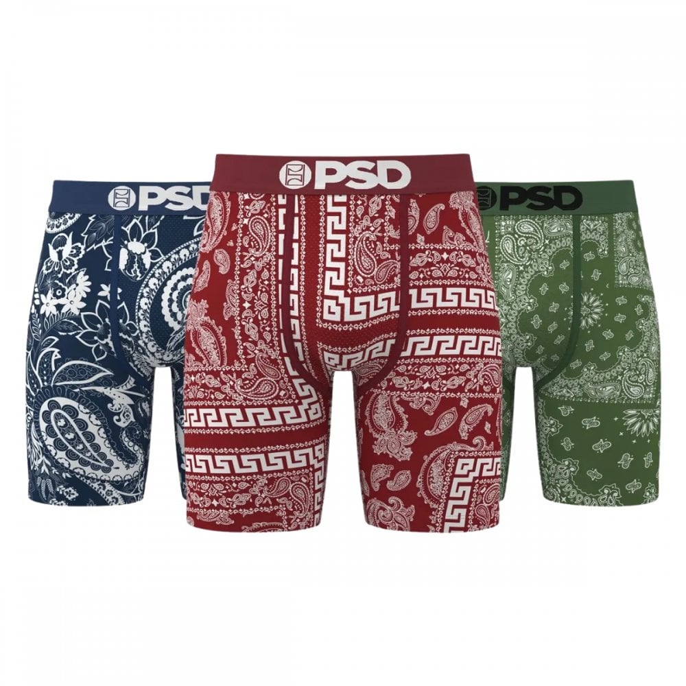 PSD Dark Bandana 3Pk Boxer Briefs