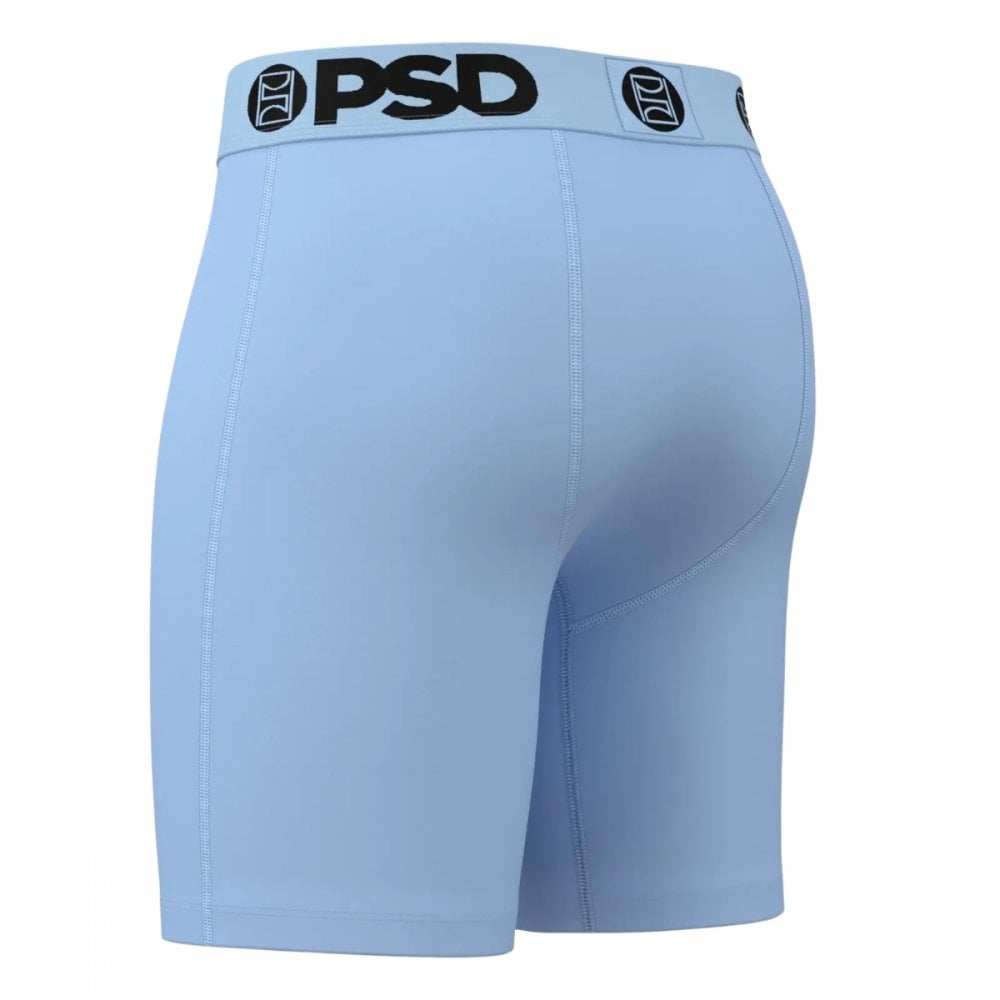 PSD NC Blue Solid Cotton Boxer Briefs