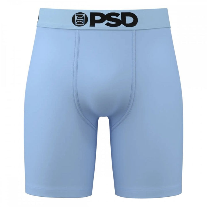 PSD NC Blue Solid Cotton Boxer Briefs