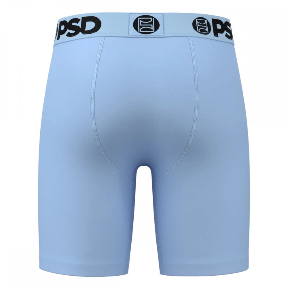 PSD NC Blue Solid Cotton Boxer Briefs