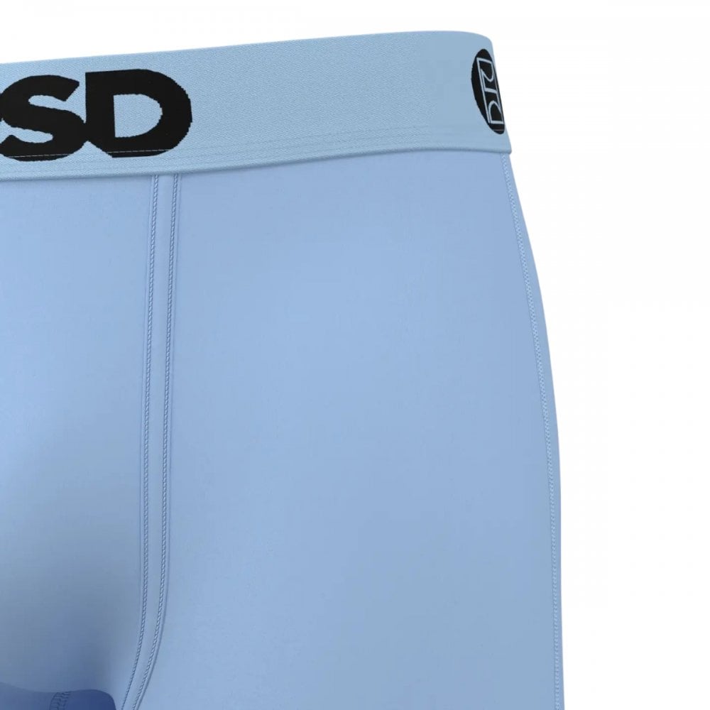 PSD NC Blue Solid Cotton Boxer Briefs