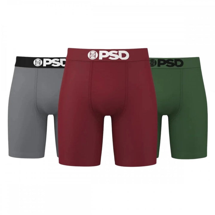 PSD Solid Cotton 3Pk Boxer Briefs