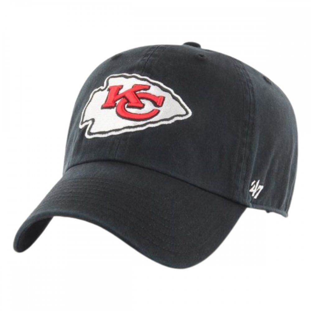 47 Kansas City Chiefs NFL Clean Up Baseball Cap Black
