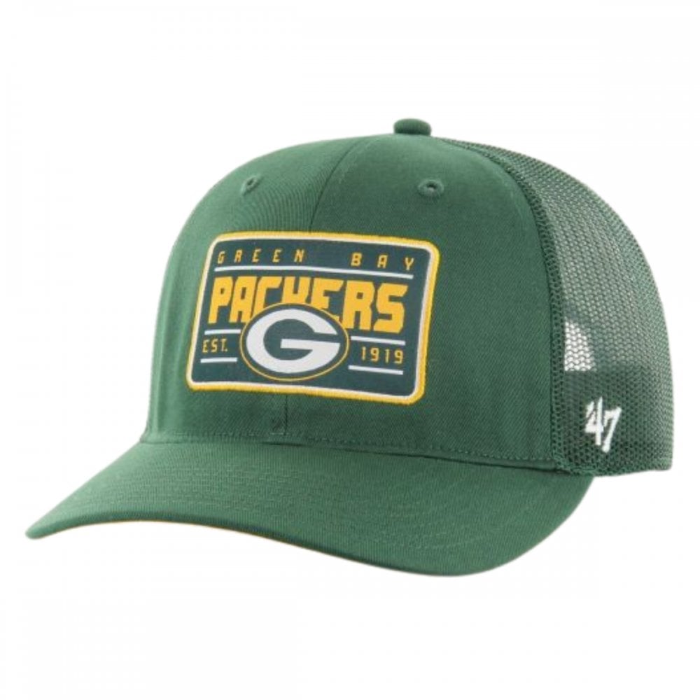 47 NFL Green Bay Packers Hardline Trucker Snapback Cap Dark Green