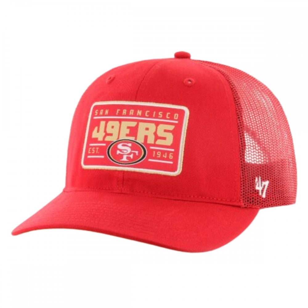 47 San Francisco 49ers Hardline Trucker Snapback Cap Red