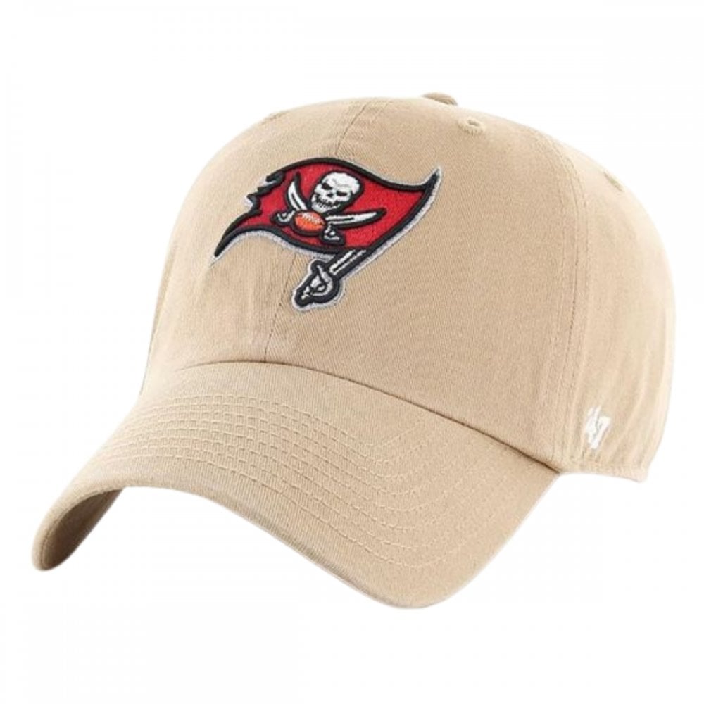 47 Tampa Bay Buccaneers NFL Clean Up Baseball Cap Khaki