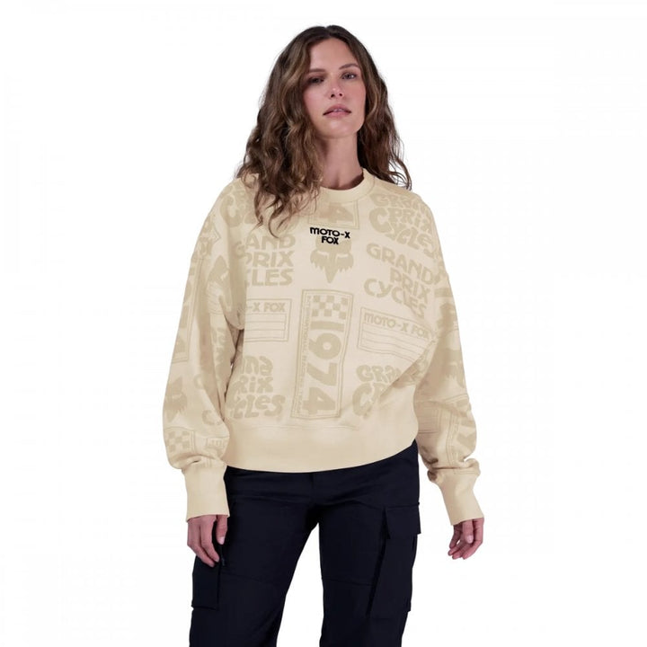 Fox Womens Circa 74 Oversized Fleece Crew
