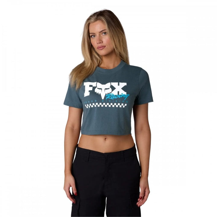 Fox Womens Checker S/S Baby Tee
