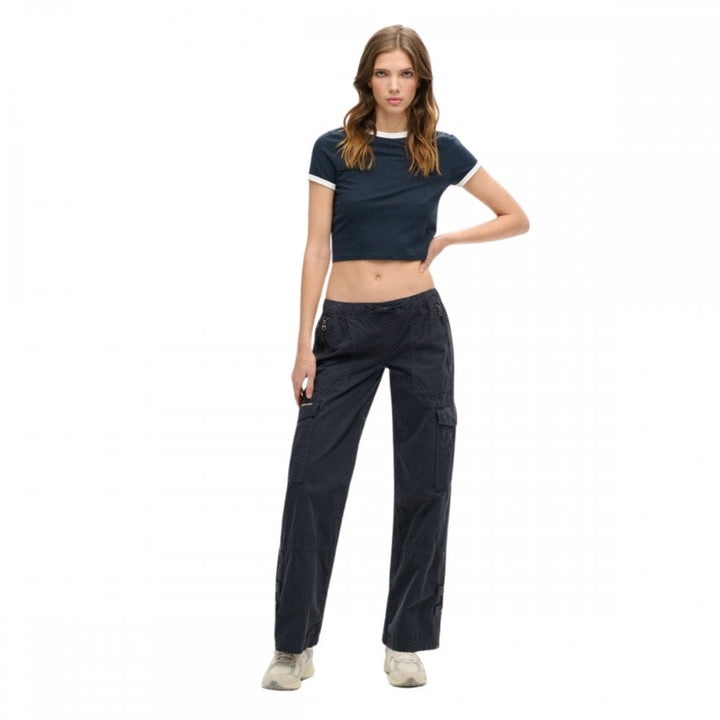 Superdry Low Rise Wide Leg Cargo Pants