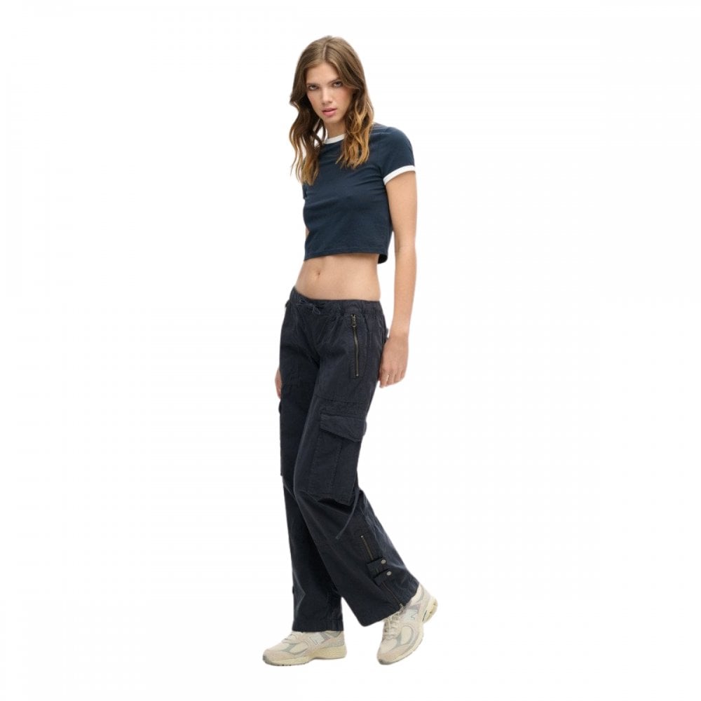 Superdry Low Rise Wide Leg Cargo Pants