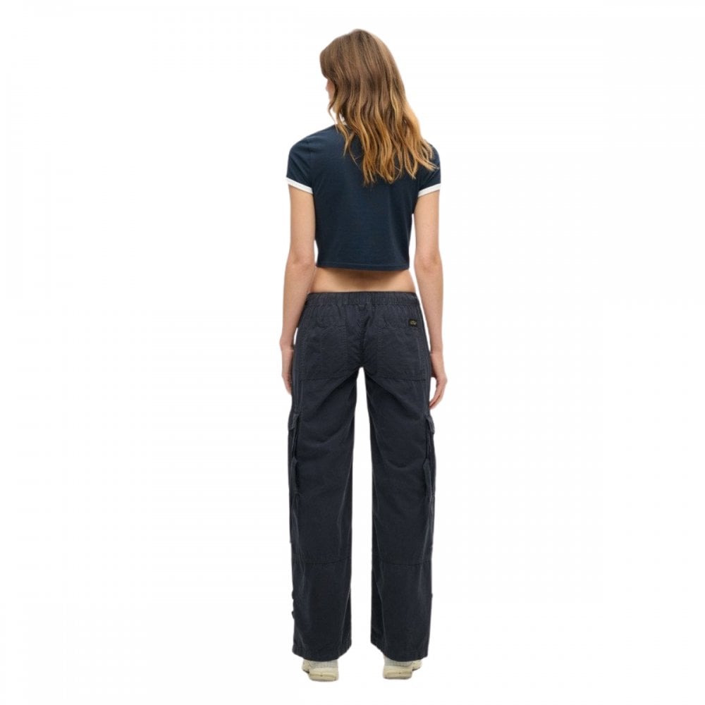 Superdry Low Rise Wide Leg Cargo Pants