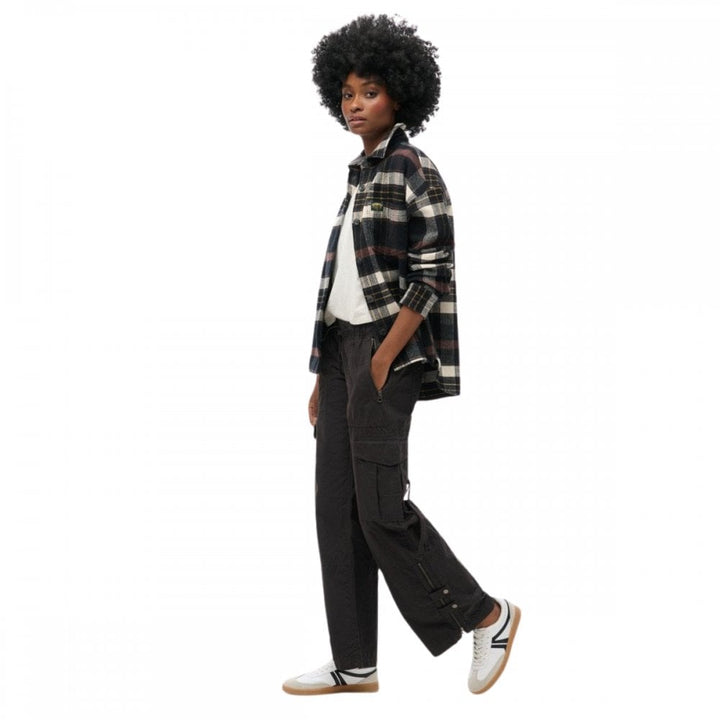 Superdry Low Rise Wide Leg Cargo Pants