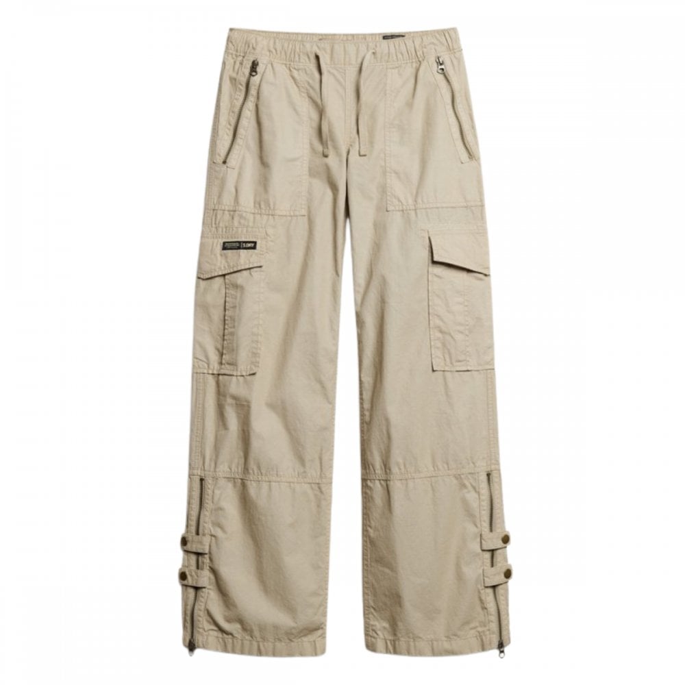 Superdry Low Rise Wide Leg Cargo Pants