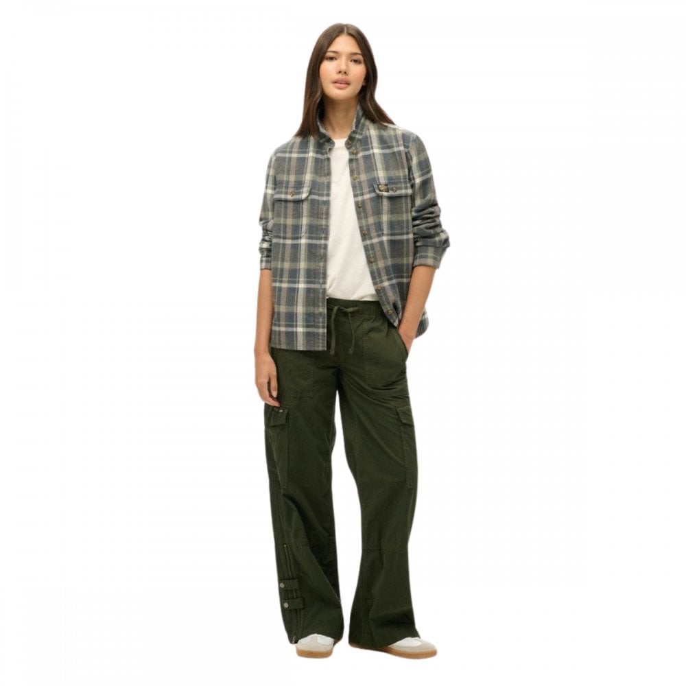 Superdry Low Rise Wide Leg Cargo Pants