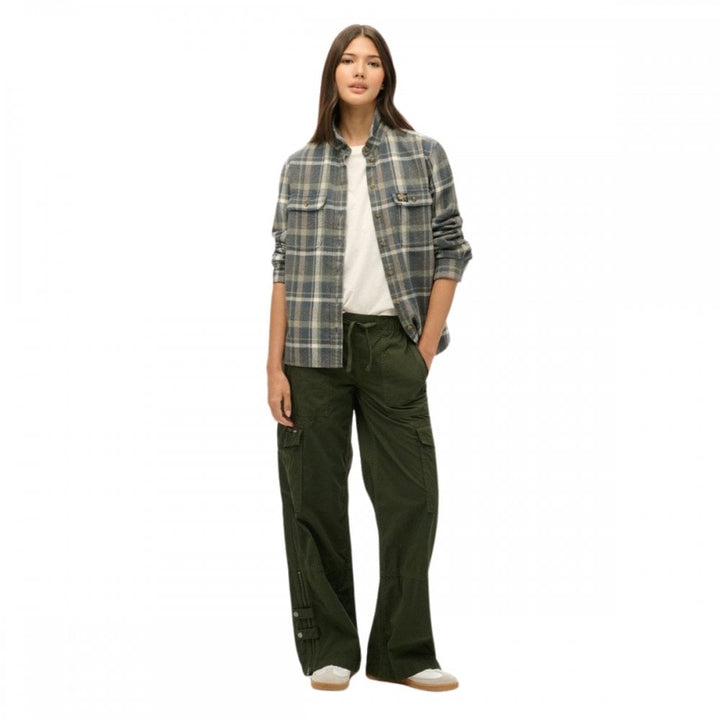 Superdry Low Rise Wide Leg Cargo Pants