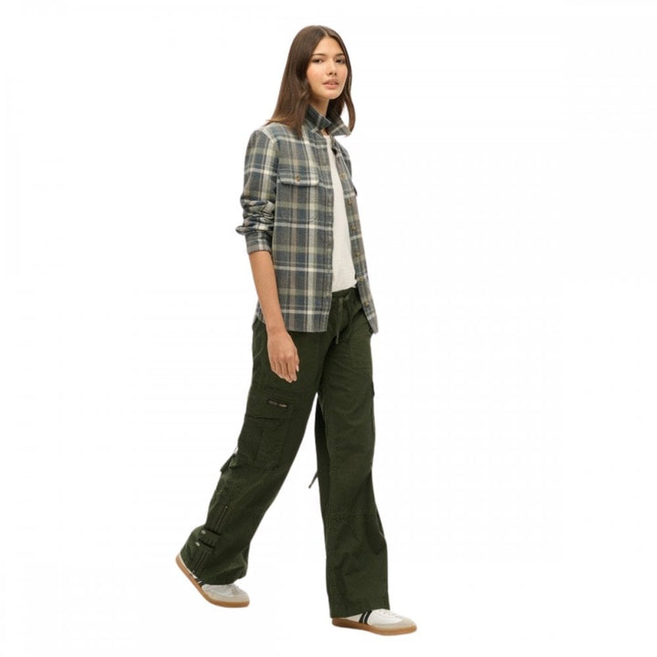 Superdry Low Rise Wide Leg Cargo Pants