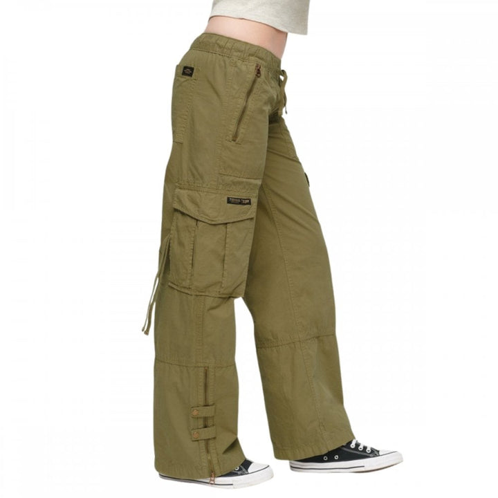 Superdry Low Rise Wide Leg Cargo Pants