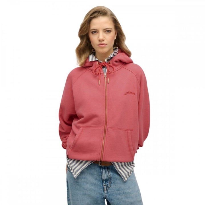 Superdry Essential Logo Oversize Raglan Zip Hoodie