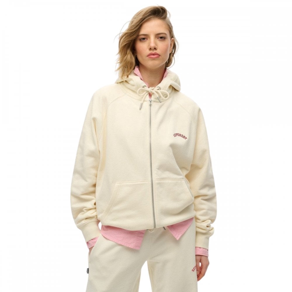 Superdry Essential Logo Oversize Raglan Zip Hoodie