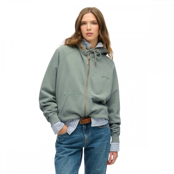 Superdry Essential Logo Oversize Raglan Zip Hoodie