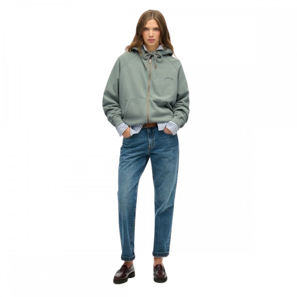 Superdry Essential Logo Oversize Raglan Zip Hoodie