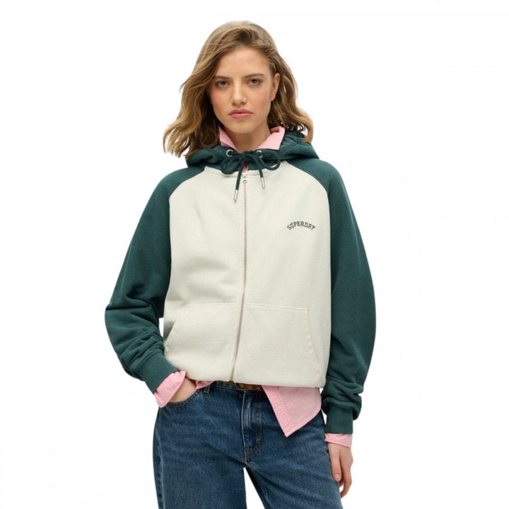 Superdry Essential Logo Oversize Raglan Zip Hoodie