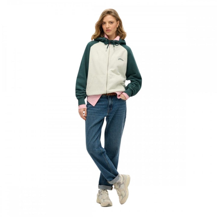 Superdry Essential Logo Oversize Raglan Zip Hoodie