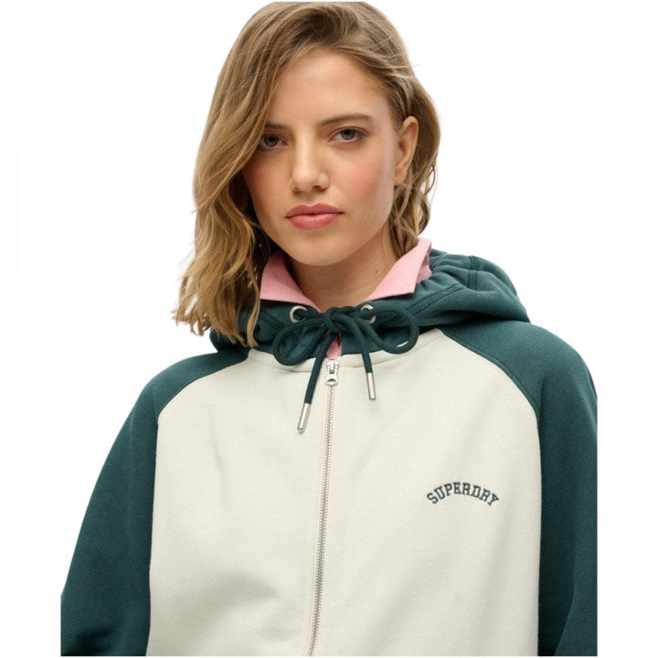 Superdry Essential Logo Oversize Raglan Zip Hoodie