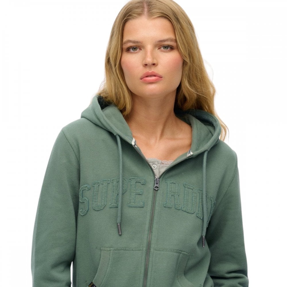 Superdry Athletic Tonal Crop Ziphood