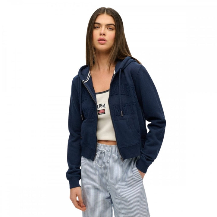Superdry Athletic Tonal Crop Ziphood