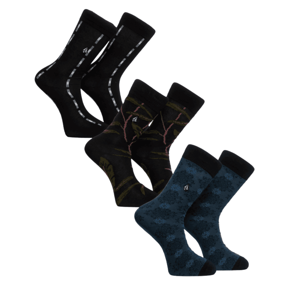 Volcom Mini Mark Dress Sock 3Pk