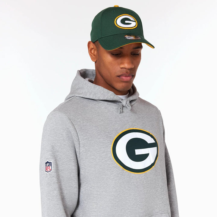 New Era Green Bay Packers NFL Grey Pullover Hoodie