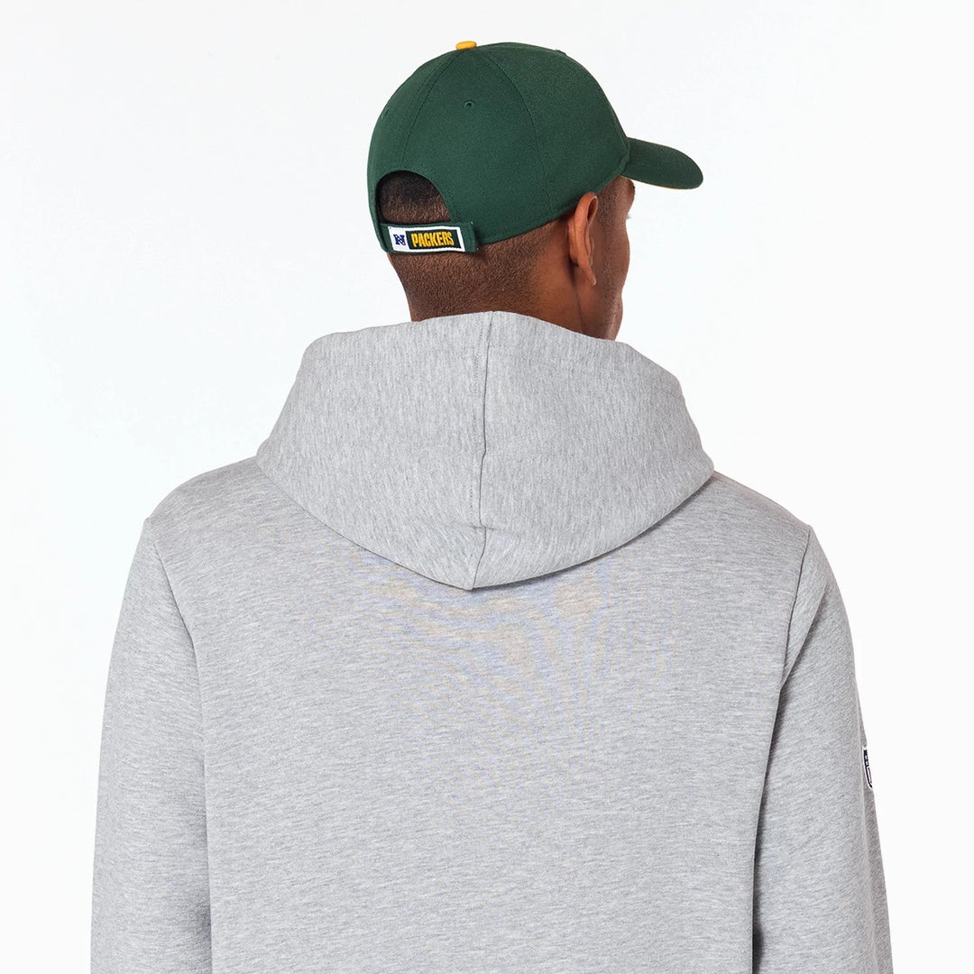New Era Green Bay Packers NFL Grey Pullover Hoodie