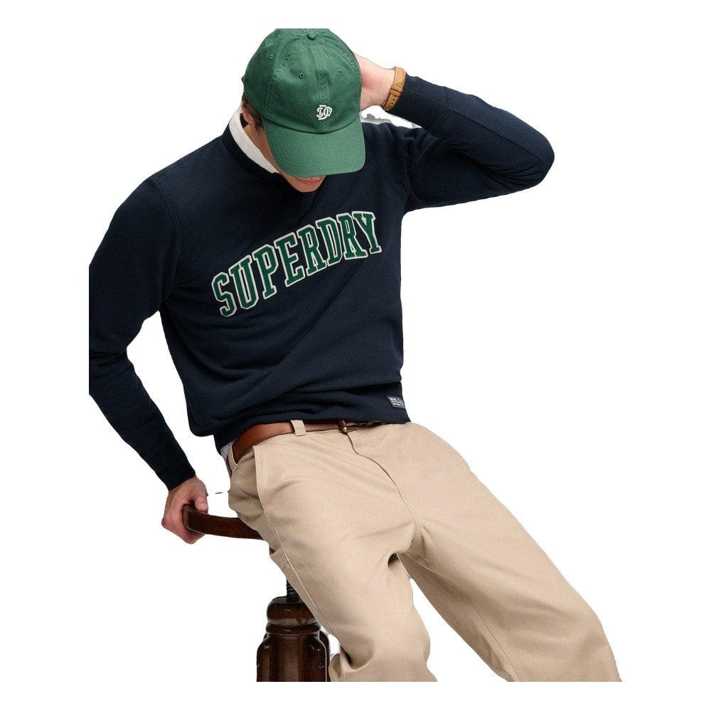 Superdry Athletic Applique Relaxed Crew Sweatshirt