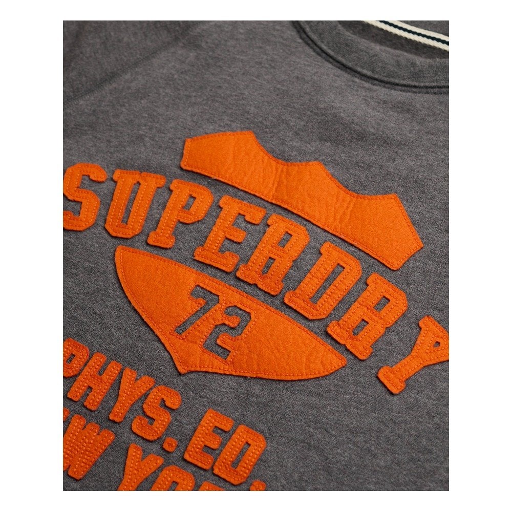 Superdry Athletic Felt Applique Crew Neck Sweatshirt