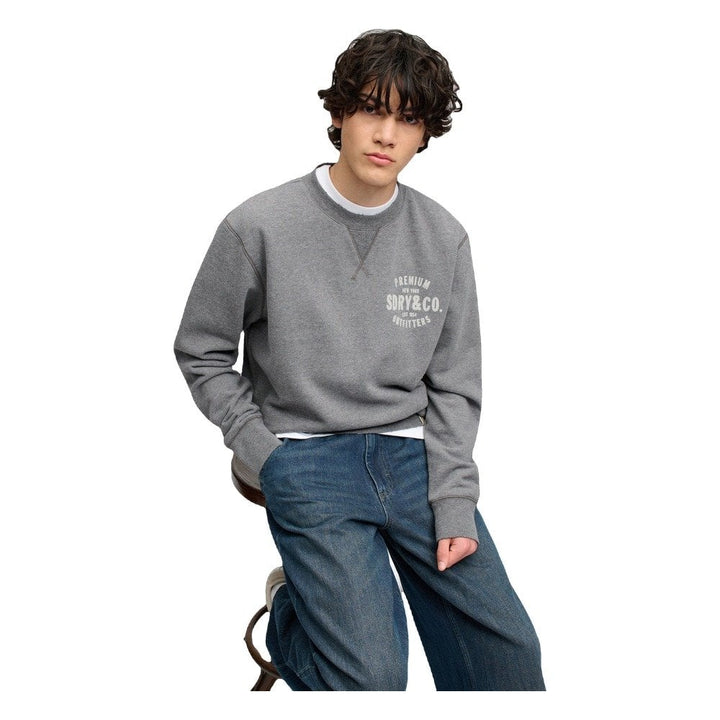 Superdry Block Text Crew Neck Sweatshirt