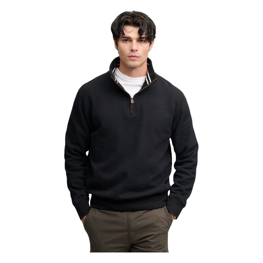 Superdry Essential Serif Logo Half Zip Sweatshirt