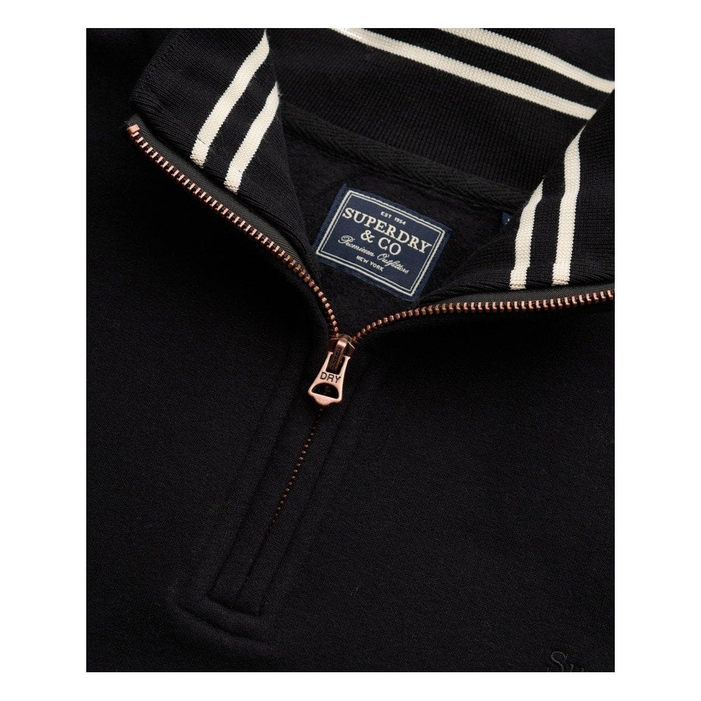 Superdry Essential Serif Logo Half Zip Sweatshirt