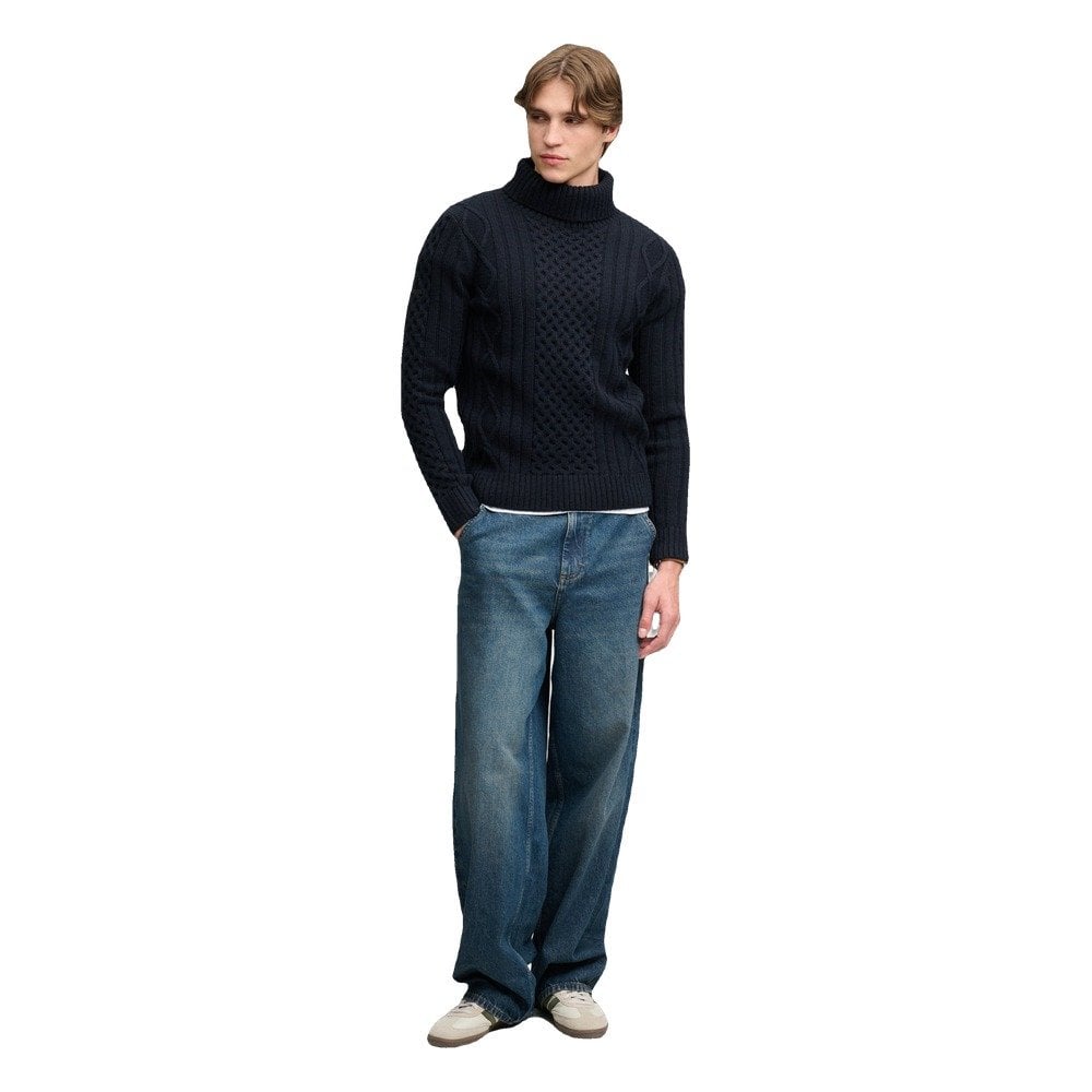 Superdry Jacob Cable Roll Neck Jumper