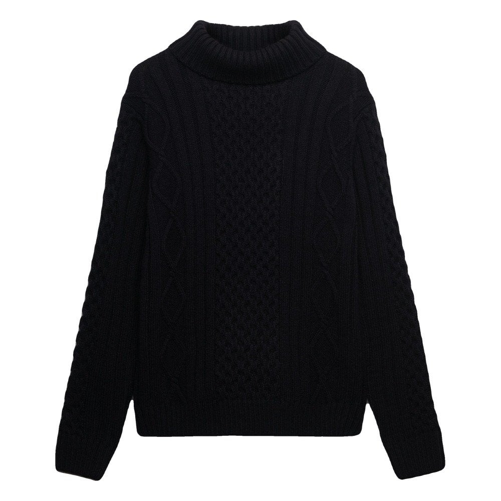 Superdry Jacob Cable Roll Neck Jumper