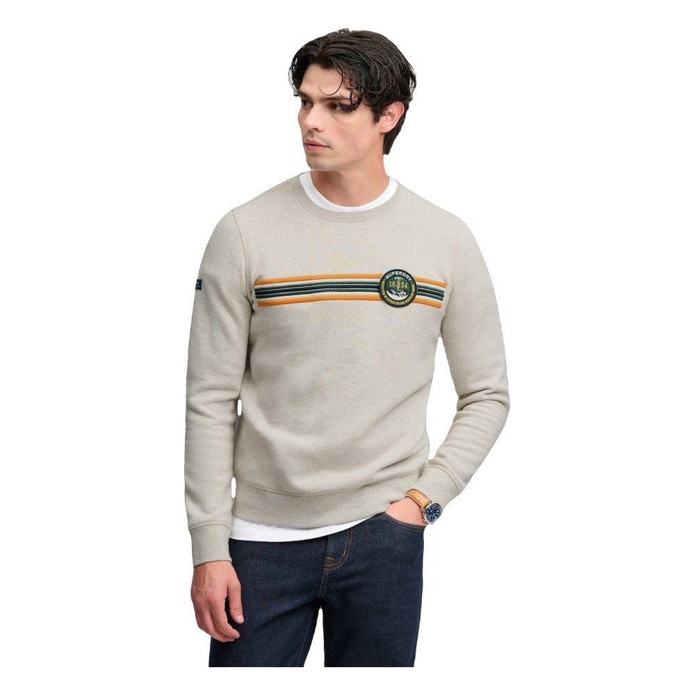 Superdry Outdoor Stripe Logo Relaxed Sweatshirt
